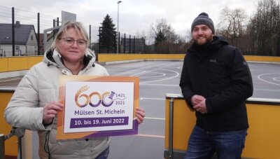 Mülsener Ortsteil will 600-Jahr-Feier nachholen - Yvonne Vogel und Patrick Zappe vom Festkomitee sind optimistisch, dass im Juni auf dem Mehrzweckplatz die Feier steigen kann. 