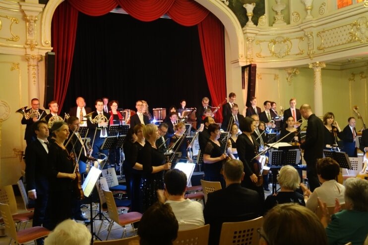 Musik im barocken Saal des "Goldenen Löwen" in Hainichen - 