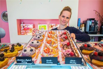 Muss „Royal Donuts“ in der Chemnitzer City schließen? - Lust auf leckere Donuts: Nicole Lehmann sucht einen Nachfolger für die Filiale in der Innenstadt.