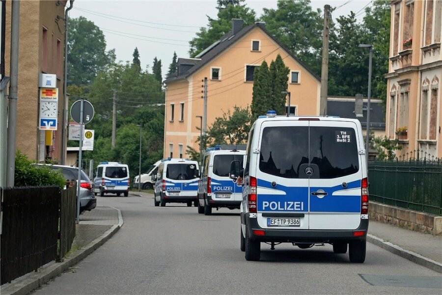 Der Polizeieinsatz hatte im Sommer für Aufsehen in dem Dorf bei Limbach-Oberfrohna gesorgt. 
