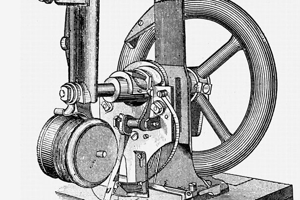Nach Stich und Faden - Die von Elias Howe erfundene Nähmaschine.