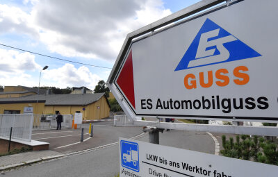 Nach Streit mit VW: ES Guss streicht mehr als 160 Jobs in Schönheide - Blick auf das Werksgelände des Teilezulieferers ES Automobilguss in Schönheide.