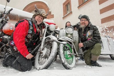 Nach zwei Jahren Pause wieder Wintertreffen der Biker: Augustusburg bereit fürs Jubiläum - Das Wintertreffen in Augustusburg ist ein Muss für hartgesottene Biker. 