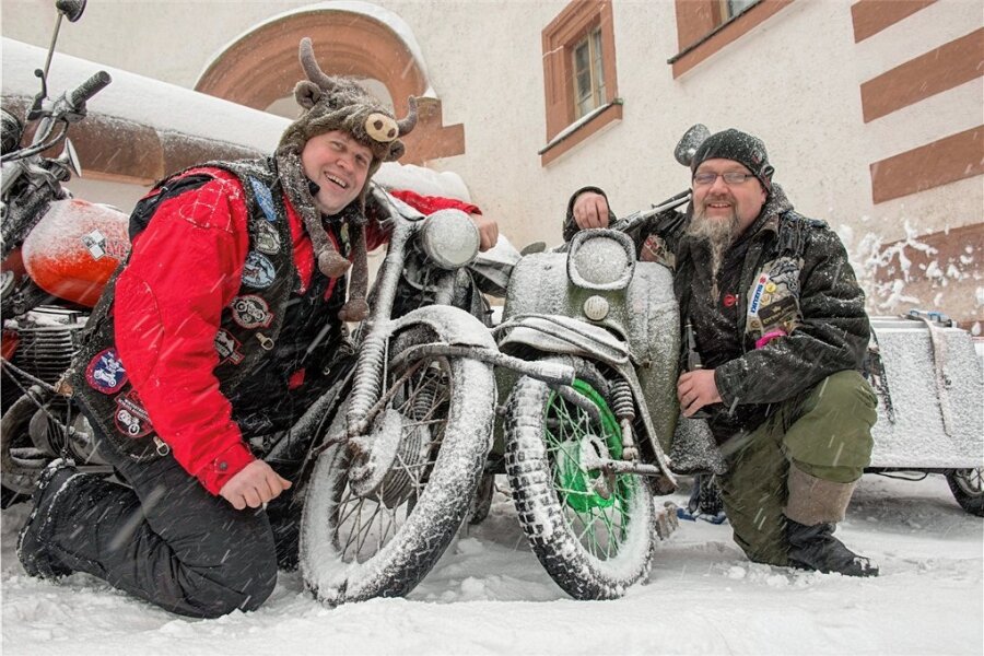 Nach zwei Jahren Pause wieder Wintertreffen der Biker: Augustusburg bereit fürs Jubiläum - Das Wintertreffen in Augustusburg ist ein Muss für hartgesottene Biker. 