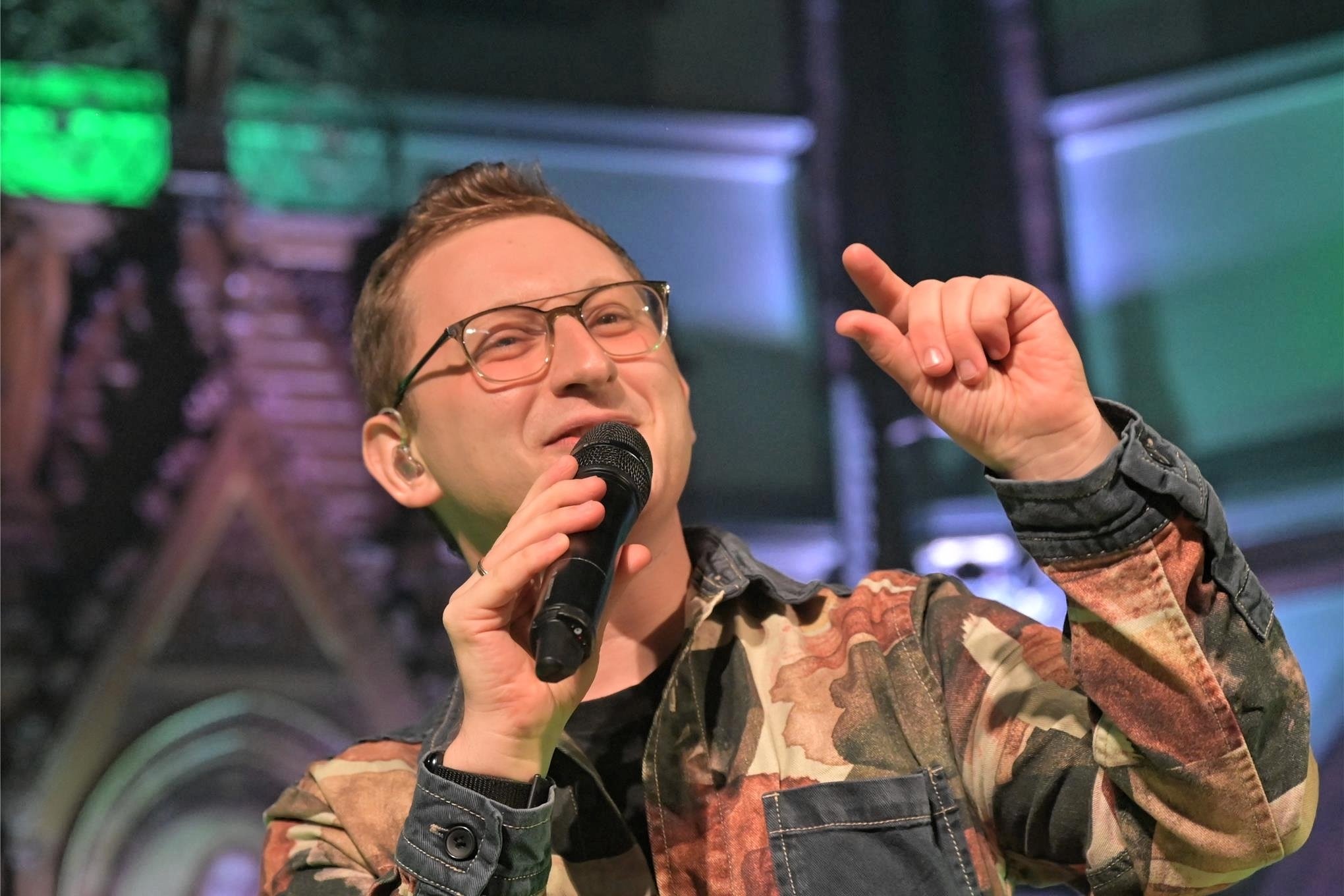 Samuel Rösch Nacht der erleuchteten Kirche in Aue mit „The Voice of Germany“-Gewinner