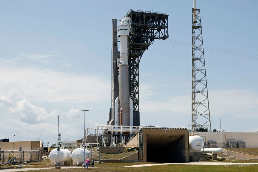 Nasa hofft auf ersten bemannten "Starliner"-Testflug im Juni - Die Starliner-Kapsel: Künftig soll der "Starliner" als Alternative zur "Crew Dragon"-Raumkapsel von SpaceX Astronauten zur ISS transportieren.