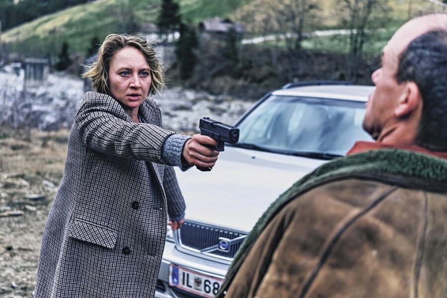 Netflix-Mehrteiler "Die Totenfrau": Schauspielerin Anna Maria Mühe über das Motiv der Rache - Anna Maria Mühe sinnt als Brunhilde Blum in der Netflix-Serie "Die Totenfrau" auf Rache.