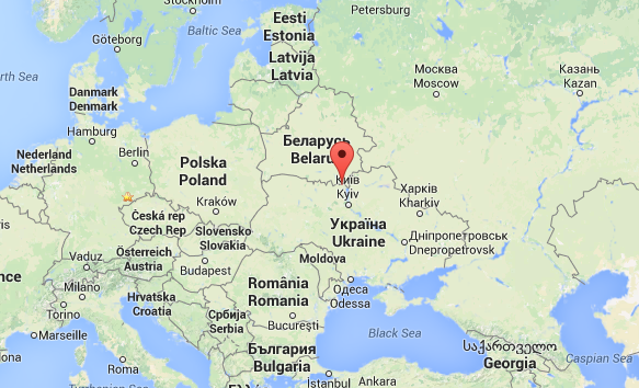 Tschernobyl Ukraine Karte