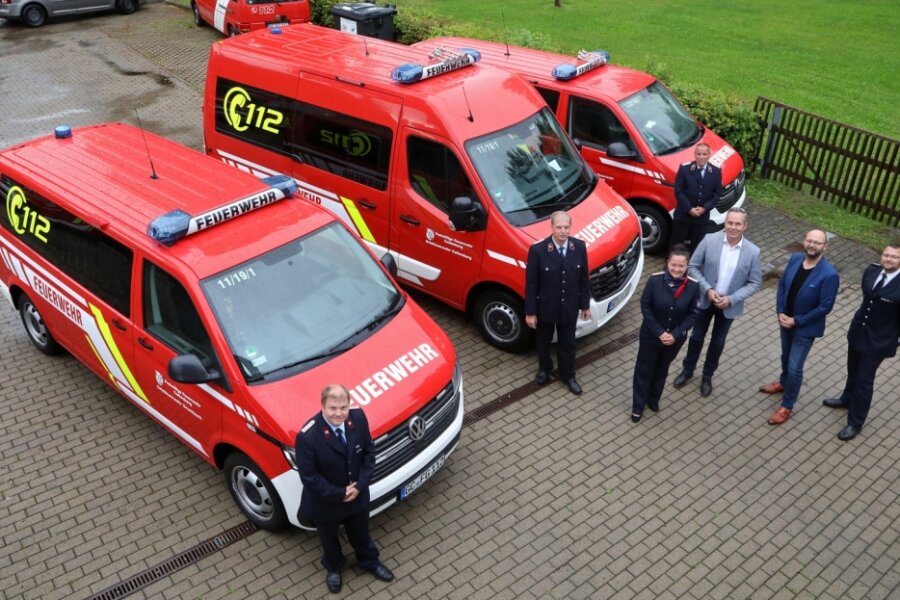 Neue Autos für Callenberger Feuerwehren - 