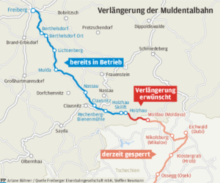 Neue Hoffnung für Bahnausbau im Erzgebirge nach Moldau - 