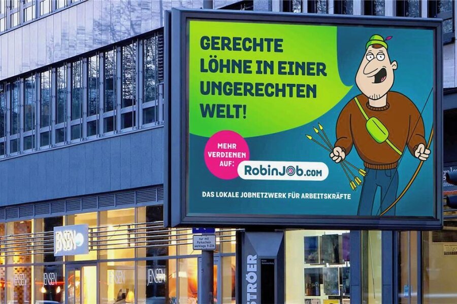 Neue Job-App aus Chemnitz geht an den Start - Für die App Robin-Job soll großflächig geworben werden. 
