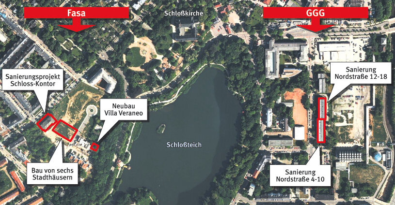 Neue Millionenprojekte am Chemnitzer Schlossteich - 