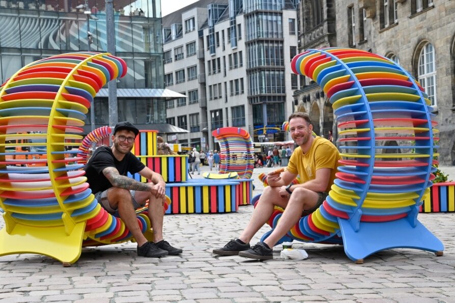 Neue Möbel für den Chemnitzer Marktplatz