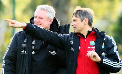 Neue Namen, neuer Geist - Sportdirektor Stephan Beutel (links) und Trainer Karsten Heine geben beim Chemnitzer FC sportlich die Richtung vor.