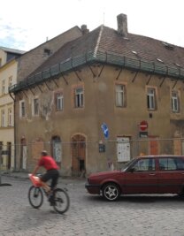 Gebäude an der Kesselgasse/Ecke Borngasse in Freiberg 