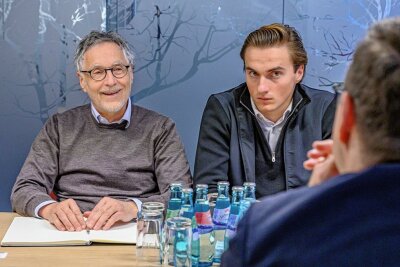 Neuer Besitzer vom Galeria-Kaufhaus Chemnitz im Interview: "Wir sind gekommen, um zu bleiben" - Kurt (links) und Konrad Krieger sind die neuen Eigentümer des Kaufhof-Gebäudes in der Chemnitzer Innenstadt. 