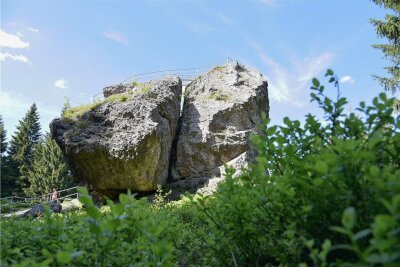 Neuer Felsenweg zum Schneckenstein wird dieses Jahr markiert - Am Schneckenstein vorbei führt der neue Felsenweg, der 2022 markiert werden soll.