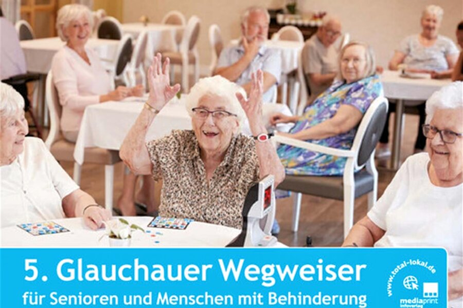 Neuer Glauchauer Wegweiser für Senioren und Menschen mit Behinderung - Das Titelbild des 5. Glauchauer Wegweisers für Senioren und Menschen mit Behinderung.