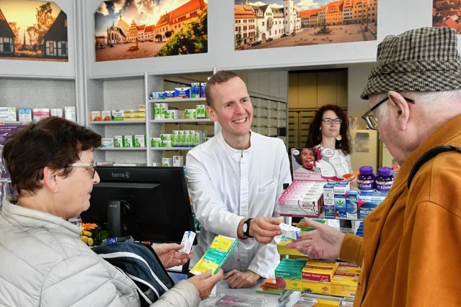 Neuer Inhaber der Freiberger GlückaufApotheke Wo es in Freiberg