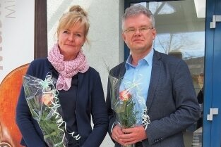 Steffen Kindt und Kathrin Fuchs sind die alte und neue Spitze. 