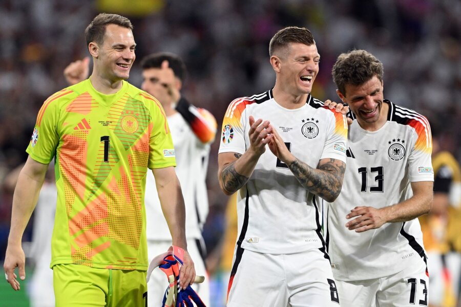 Neuer, Müller, Kroos: Das letzte Hurra der Rio-Champions - Die drei Weltmeister haben eine Mission in Europa: Manuel Neuer (v.l.), Toni Kroos und Thomas Müller wollen den Titel.