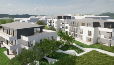 Neuer Wohnpark in Zentrumsnähe geplant - So könnte die neue Wohnanlage einmal aussehen, sofern sich genug Investoren - sprich Kaufinteressenten - finden und eine Baugenehmigung erteilt wird. 