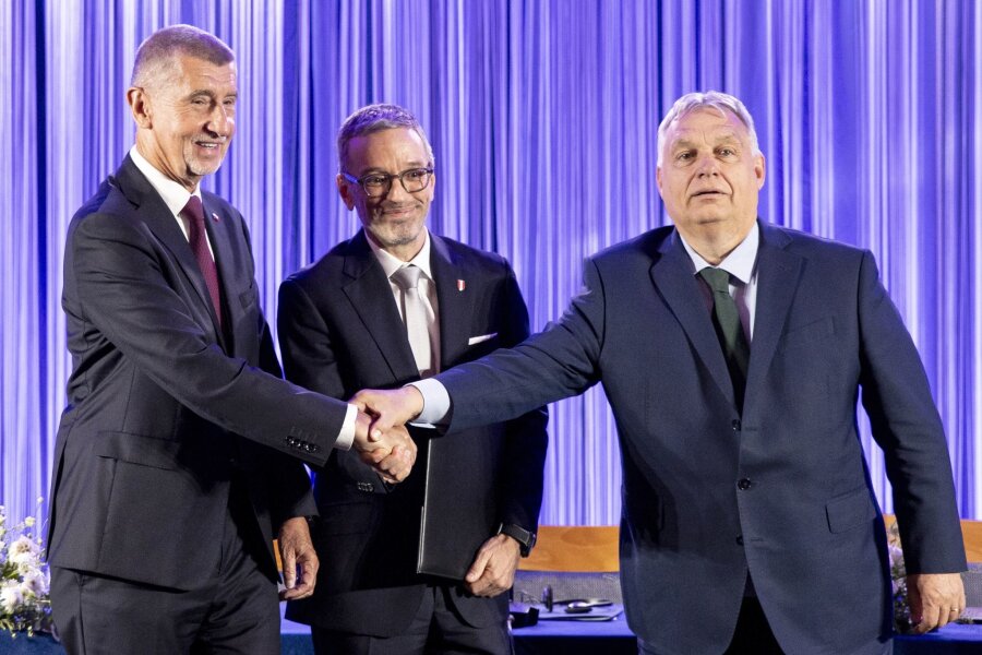 Neues europäisches Rechtsbündnis zunächst ohne AfD - Andrej Babis, Herbert Kickl und Viktor Orban wollen die "größte Fraktion der rechtsgerichteten Kräfte Europas" schmieden.