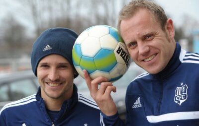 Neues Sturm-Duo soll die Wende bringen - Hoffnungsträger des Chemnitzer FC: Anton Fink (links) und sein neuer Sturmpartner Frank Löning.