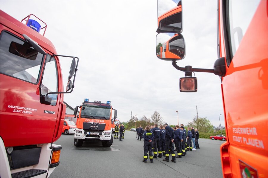 Neues Tanklöschfahrzeug für die Plauener Feuerwehr - Das neue Tanklöschfahrzeug ist in der Plauener Feuerwache an der Poeppigstraße eingetroffen.