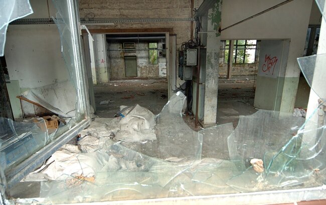 Der ehemalige Industriekomplex Ruma in Mittweida verfiel über die Jahre immer mehr zur Ruine.