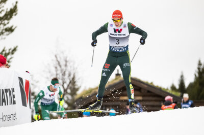 Nordische Kombination: Frenzel wird zweiter in Lillehammer - Eric Frenzel vom SSV Geyer sprang auf Platz 3.