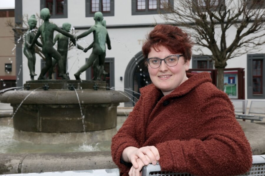 Diana Klein ist die neue Stadtschreiberin in Zwickau. Die Wilhelmshavenerin freut sich über die vielen Wasserspiele in der Stadt - und sie war erstaunt, dass sie ausgerechnet im Schiffchen eine Wohnung bekommen hat. 
