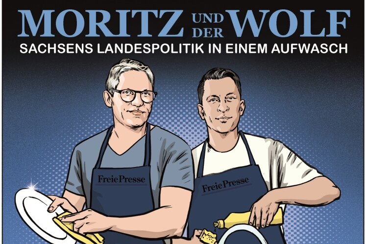 Notparlamente, Reichsbürger, Turmdichter: Sachsens Politik-Update im Podcast "Moritz und der Wolf" - Tino Moritz und Tobias Wolf machen sich über die Politwoche in Dresden her.