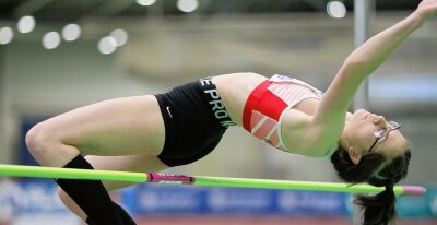 Nur in drei Disziplinen geglänzt - Im Hochsprung blieb Rosalie Weber mit 1,57 Metern sieben Zentimeter unter ihrer gerade erst aufgestellten persönlichen Bestleistung.