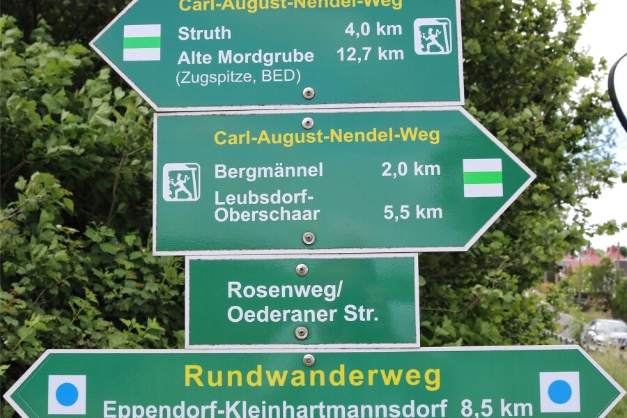 Oederan: So sollen Wanderwege im Flöha- und Zschopautal attraktiver werden - Das Wanderwegenetz rund um Eppendorf wurde unter Regie von Wanderwegewartin Waltraud Göpfert ausgebaut.