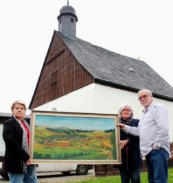 Ölbild schmückt jetzt Kapelle Neuensalz - 