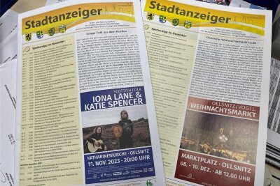 Oelsnitz: Stadtanzeiger und neue Homepage werden 2024 Thema - Die Zustellung des Amtsblattes sorgt vor allem in Dörfern der Verwaltungsgemeinschaft Oelsnitz teils für Kritik.