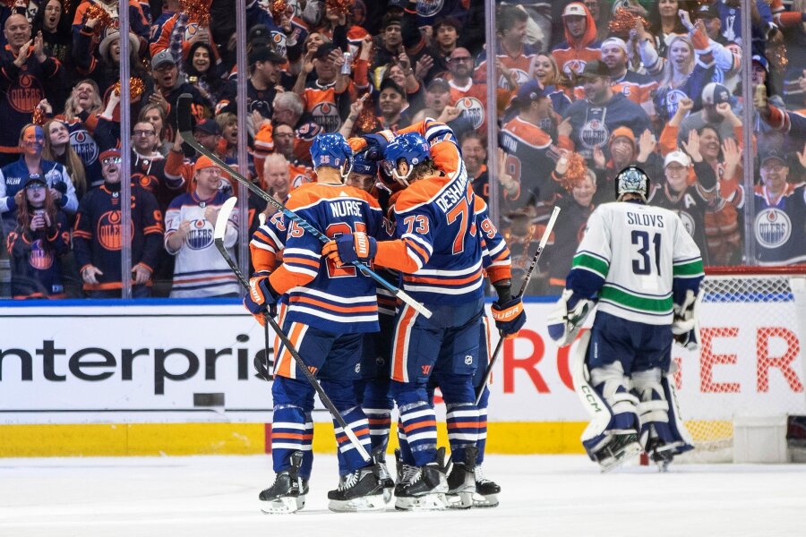 Oilers erzwingen Entscheidungsspiel gegen Canucks - In der Playoff-Serie zwischen den Edmonton Oilers und den Vancouver Canucks steht es nun 3:3.