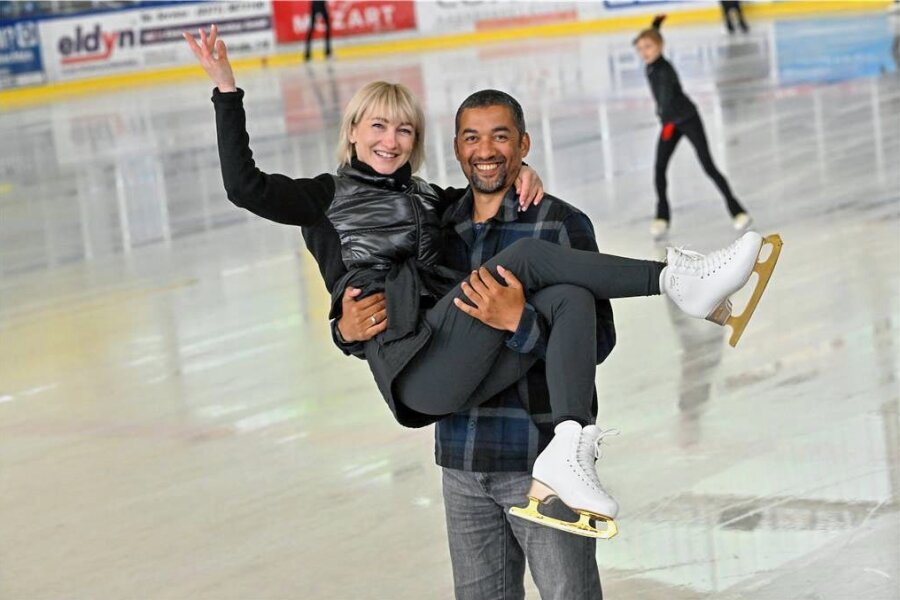 Olympiasiegerin Aljona Savchenko ist wieder zu Hause auf Chemnitzer Eis - Das einstige Traumpaar des Eiskunstlaufens wieder vereint: Aljona Savchenko und Robin Szolkowy traten jüngst beim Vereinsfest auf. 