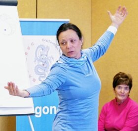 Pädagogin präsentiert Alternative zum Yoga - Setzt auf sanfte Bewegungen: Jana Versümer. 