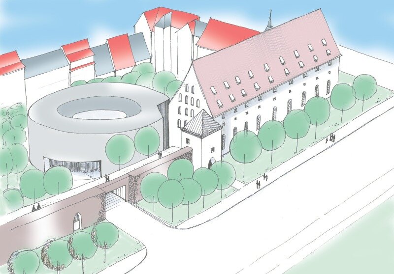 Plan für das runde Parkhaus Fischerstraße