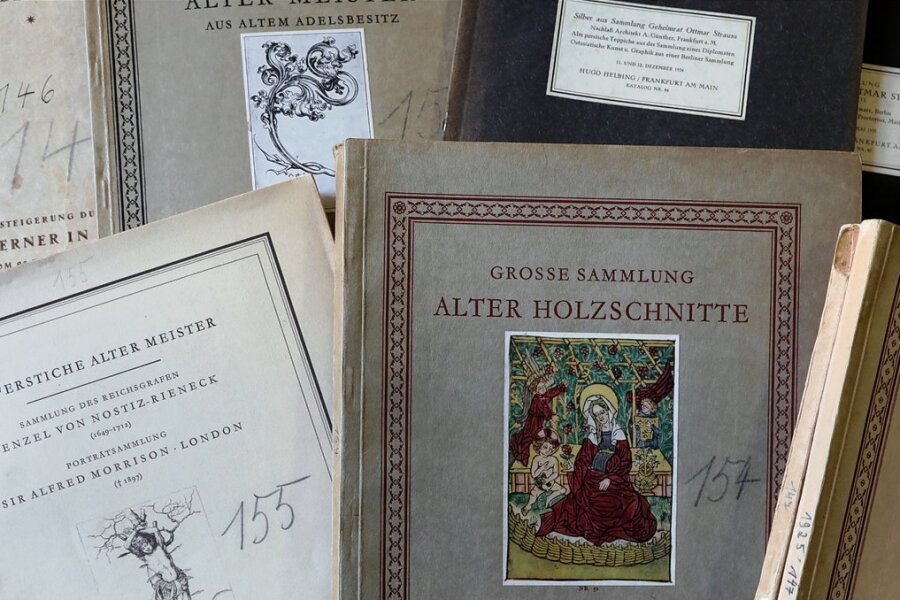 Die Versteigerungsbücher von Paul Geipel befinden sich im Glauchauer Museum und sind gut erhalten.