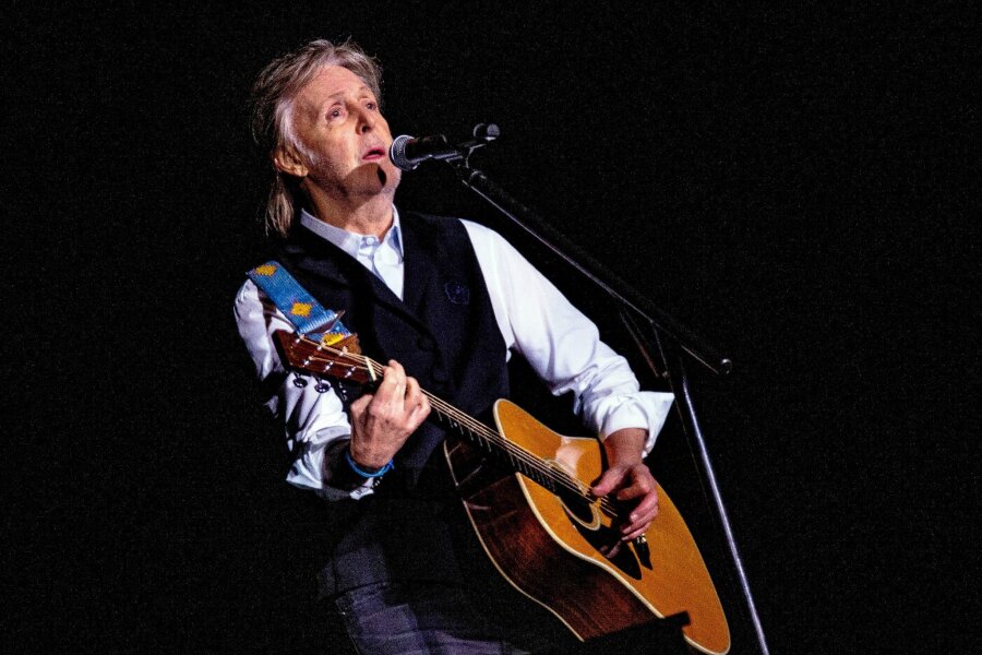 Paul McCartney: Beyoncés "Blackbird" ist großartig - Paul McCartney beim Glastonbury Festival 2022.