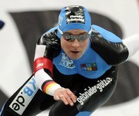 Pechstein triumphiert auch über 1500 Meter - Claudia Pechstein zeigt sich in Moskau in bestechender Form