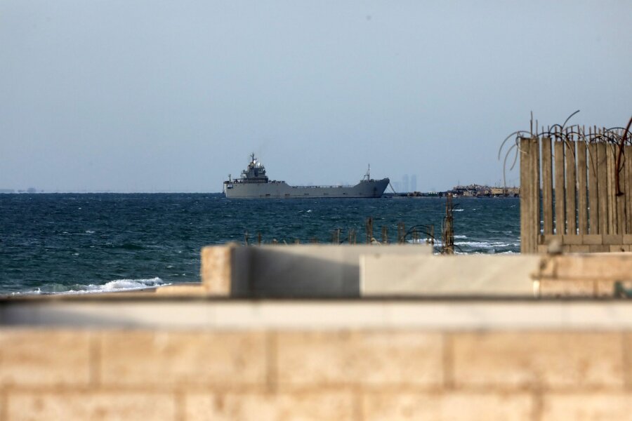 Pentagon: Hilfsgüter stehen am Strand von Gaza - Schiffe fahren vor der Küste des Gazastreifens