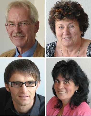 Pflegefall kann gesamte Lebensplanung ändern - Unsere Experten bei Telefonforum und Chat:  Karl Friedrich Schmerer, Anita Just,  Ralf Müller und Anja Heier (von links oben nach rechts unten).