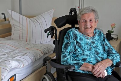 Pflegekompetenzzentrum Lichtenstein: Der Altersruhesitz am Geburtsort der Kinder - Irene Schneider (92) gehört zu den ersten drei Bewohnern des neu eröffneten Pflegekompetenzzentrums in Lichtenstein.