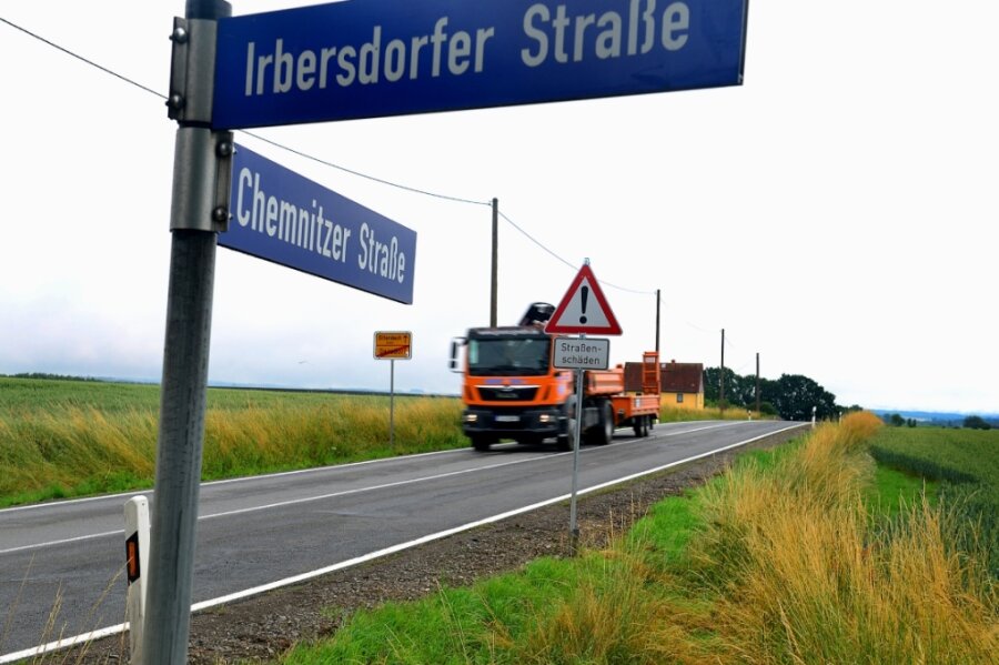 Phantom-Standorte für Großinvestoren - Das Areal zwischen Gersdorf und Dittersbach links der B 169 in Richtung Frankenberg ist als sogenannter Vorsorgestandort ausgewiesen. 