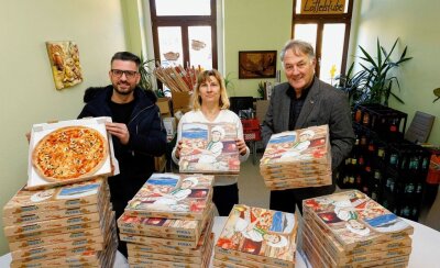 Pizzen für Bedürftige - 