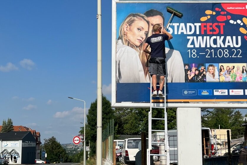 Plakate wecken Vorfreude aufs Zwickauer Stadtfest 